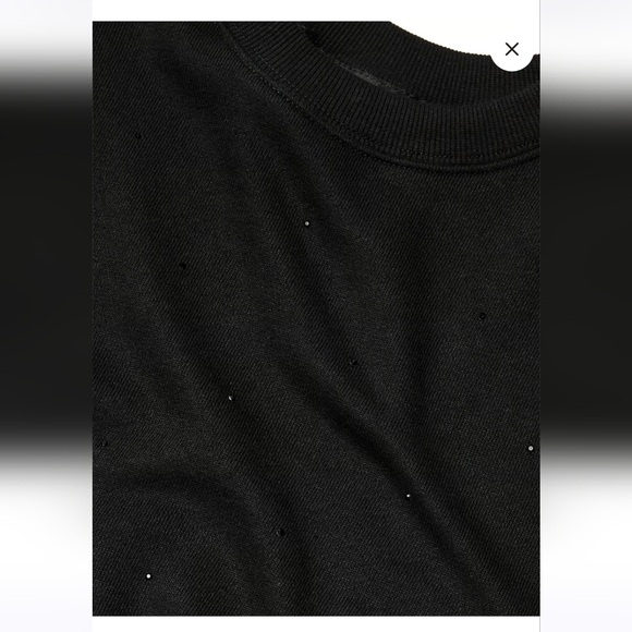 (JUST LISTED) NWT! VICTORIA'S SECRET BLACK DMNDTT COTTON FLEECE GYM SWEA… - Picture 11 of 12